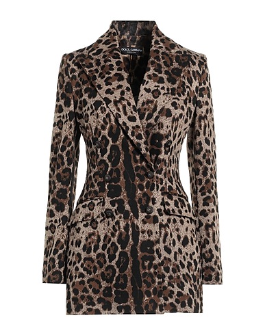 DOLCE&GABBANA Blazer Beige 55% Viscose, 42% Polyamide, 3% Elastane