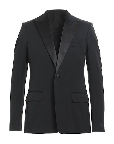 LANVIN Blazers Schwarz 100% Wolle, Büffelhorn