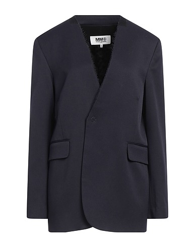 MM6 MAISON MARGIELA Blazer Midnight blue 54% Polyester, 44% Virgin Wool, 2% Elastane