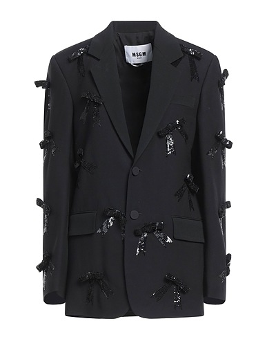 MSGM Blazer Black 100% Viscose