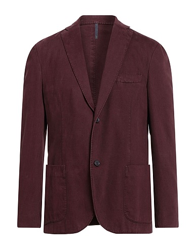MONTEDORO Blazer BY SLOWEAR Burgundy 97% Cotton, 3% Cashmere