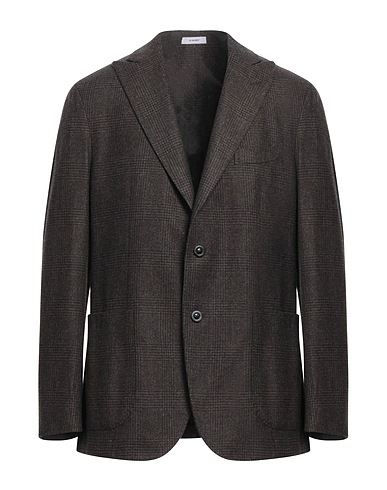 BOGLIOLI Blazer Dark brown 100% Virgin Wool