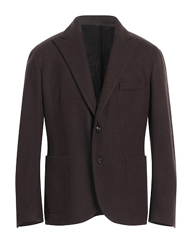 BARBA Napoli テーラードジャケット DYNAMIC ダークブラウン ウール 80% / ナイロン 20%
