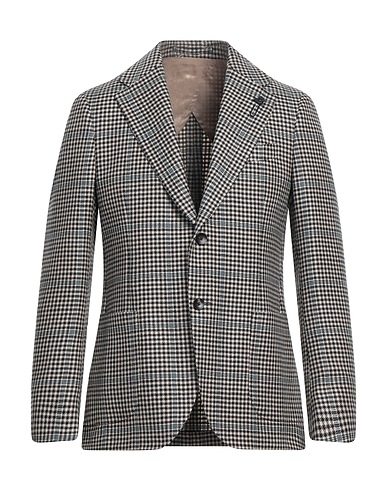 LARDINI Blazer Black 100% Wool