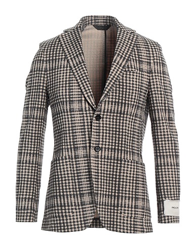 PAOLONI Blazer Beige 95% Cotton, 5% Elastane