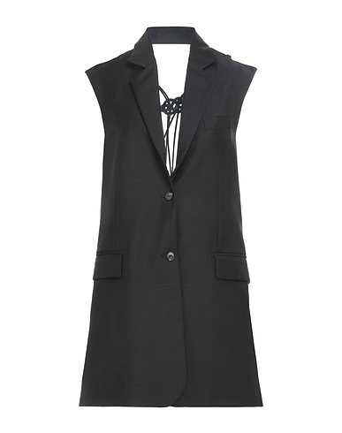 NICCOLÒ PASQUALETTI Blazer Black 60% Mohair wool, 40% Wool, Leather