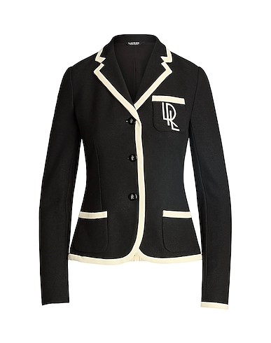 LAUREN RALPH LAUREN Giacca Nero 98% Cotone, 2% Elastan