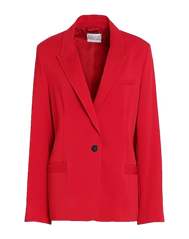 FORTE_FORTE Blazer Red 96% Viscose, 4% Elastane