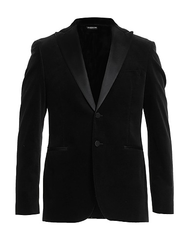 TONELLO Blazer Black 90% Cotton, 8% Polyester, 2% Elastane