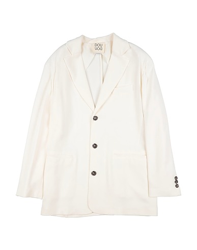DOUUOD Blazer White 97% Viscose, 3% Elastane