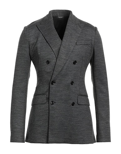 DOLCE&GABBANA Blazer Grey 56% Polyamide, 39% Virgin Wool, 5% Elastane