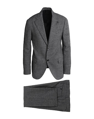 LARDINI Suits Black 73% Wool, 27% Polyester
