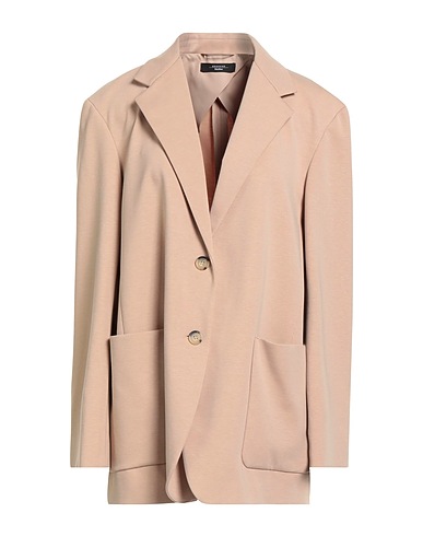 WEEKEND MAX MARA Blazer Beige 34% Cotton, 34% Lyocell, 25% Polyester, 7% Elastane