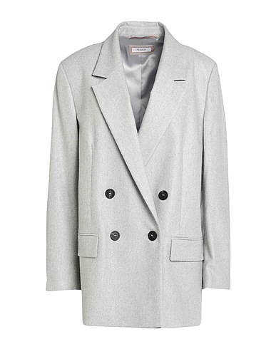 PESERICO Blazer Light grey 92% Virgin Wool, 4% Polyamide, 3% Polyester, 1% Elastane