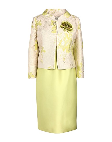 EVA RUBBINI Tailleur Verde lime 97% Poliestere, 3% Elastan