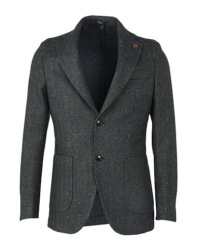 BRERAS Milano Blazer Dark green 91% Virgin Wool, 9% Silk