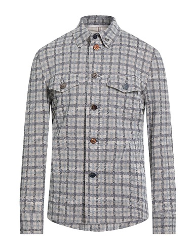 BOB Checked shirt Blue 71% Cotton, 29% Polyamide