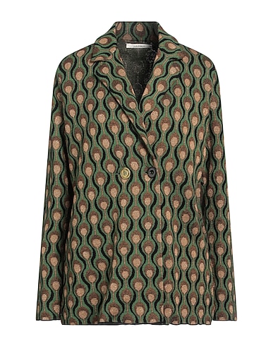 MALÌPARMI Blazer Green 72% Viscose, 26% Polyester, 2% Lurex®