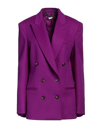 STELLA McCARTNEY Jackett Violett 100% Wolle
