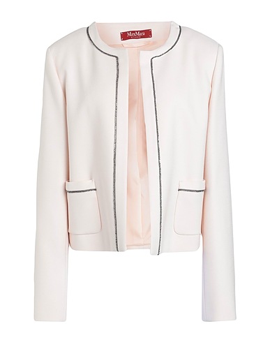MAX MARA STUDIO Jacket Ivory 87% Viscose, 10% Virgin Wool, 3% Elastane