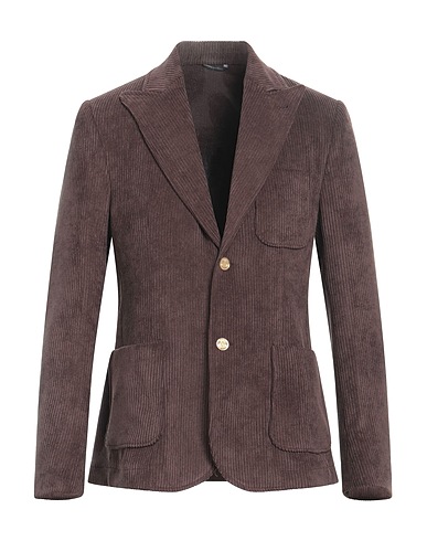 GREY DANIELE ALESSANDRINI Blazer Testa di moro 87% Poliestere, 11% Poliammide, 2% Elastan