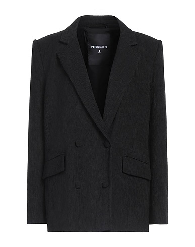 PATRIZIA PEPE Blazer Black 94% Polyester, 6% Elastane