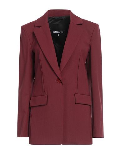 PATRIZIA PEPE Blazer Burgundy 53% Polyester, 43% Virgin Wool, 4% Elastane