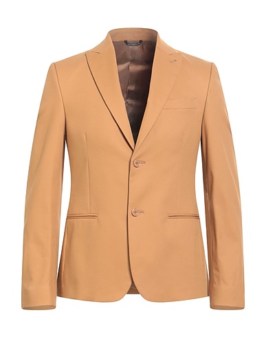 GREY DANIELE ALESSANDRINI Blazer Sand 98% Cotton, 2% Elastane