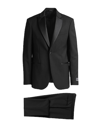 JUST CAVALLI Suits Black 80% Polyester, 20% Viscose
