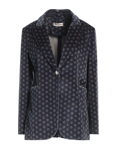 CIRCOLO 1901 Blazer Navy blue 98% Cotton, 2% Elastane