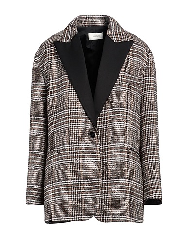 VICOLO Jackett Schwarz 62% Polyester, 16% Viskose, 13% Wolle, 9% Andere Fasern