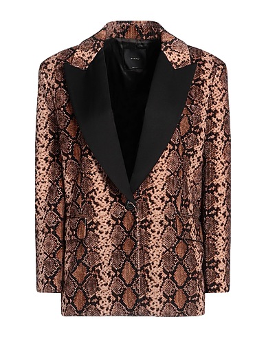 PINKO Blazer Brown 100% Cotton, Viscose, Wool, Elastane