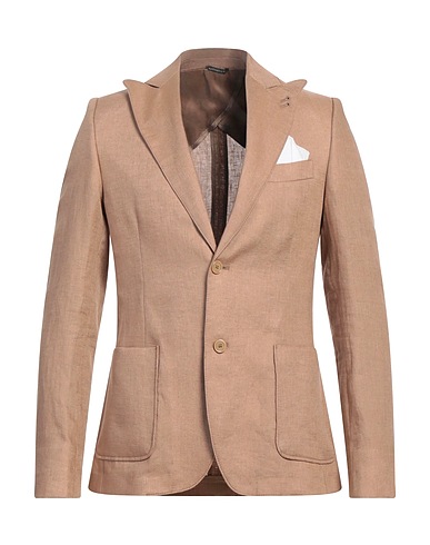 GREY DANIELE ALESSANDRINI Blazer Nocciola 100% Lino