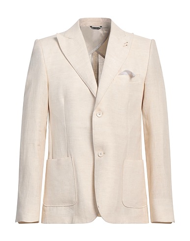 GREY DANIELE ALESSANDRINI Blazer Beige 100% Lino