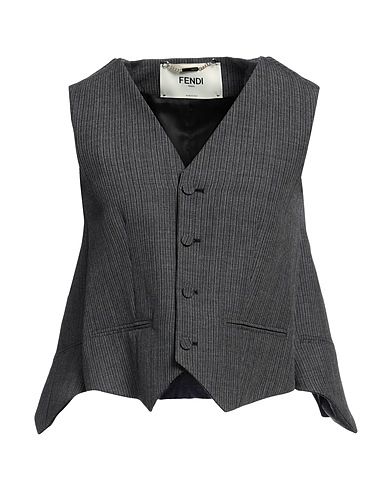 FENDI Vest Grey 100% Virgin Wool
