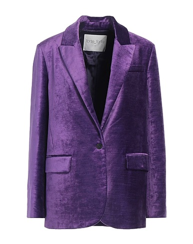 FORTE_FORTE Blazer Purple 58% Cotton, 42% Viscose