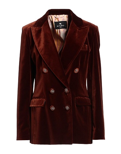 ETRO Blazer Brown 98% Cotton, 2% Elastane