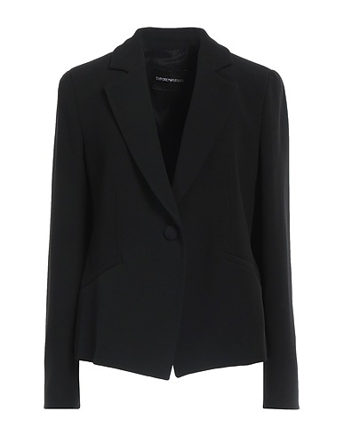 EMPORIO ARMANI Blazer Black 50% Viscose, 47% Acetate, 3% Elastane, Polyester