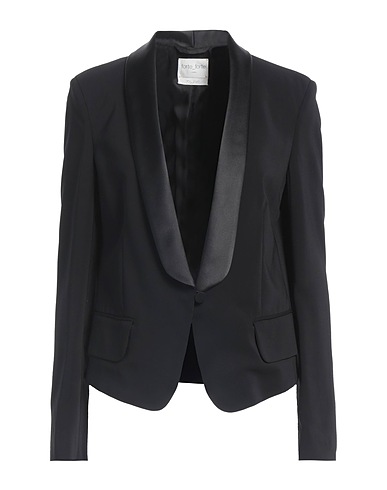 FORTE_FORTE Blazer Black 96% Viscose, 4% Elastane, Polyester