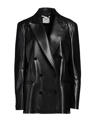 STELLA McCARTNEY Blazer Black 100% Polyester, Polyurethane coated