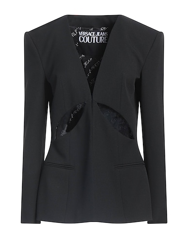 VERSACE JEANS COUTURE Blazer Black 68% Polyester, 29% Viscose, 3% Elastane
