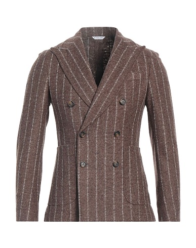 MANUEL RITZ Blazer Brown 54% Acrylic, 24% Virgin Wool, 22% Polyester