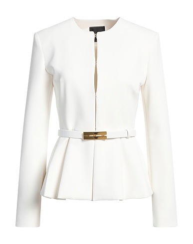 PINKO Jacket Off white 96% Polyester, 4% Elastane