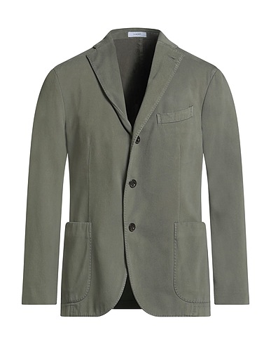 BOGLIOLI Blazer Dark green 98% Cotton, 2% Elastane
