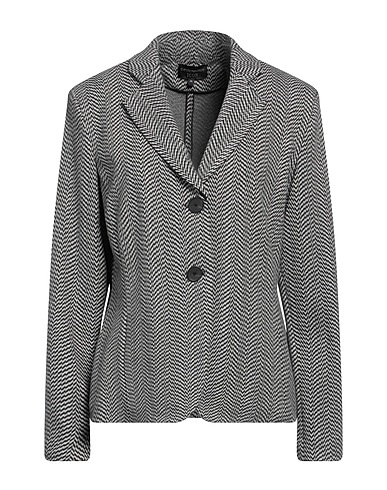 EMPORIO ARMANI Blazer Grey 55% Polyester, 29% Viscose, 14% Polyamide, 2% Elastane