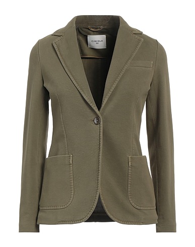 CIRCOLO 1901 Blazer Military green 95% Cotton, 5% Elastane