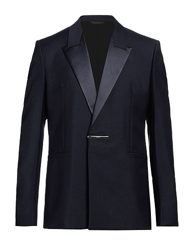 GIVENCHY Blazer Midnight blue 73% Wool, 27% Mohair wool, Silk, Polyester