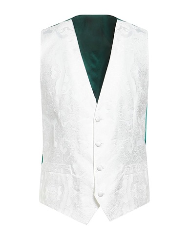 DOLCE&GABBANA Suit vest White 61% Polyester, 32% Acetate, 7% Polyamide