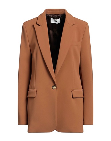 SOLOTRE Blazer Camel 53% Polyester, 43% Virgin Wool, 4% Elastane, Viscose