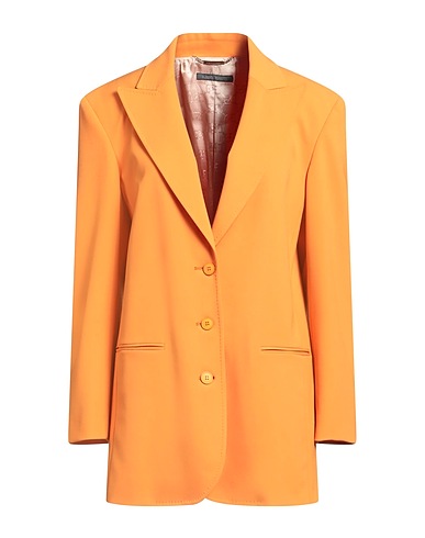 ALBERTA FERRETTI Blazer Orange 53% Polyester, 44% Virgin Wool, 3% Other Fibres